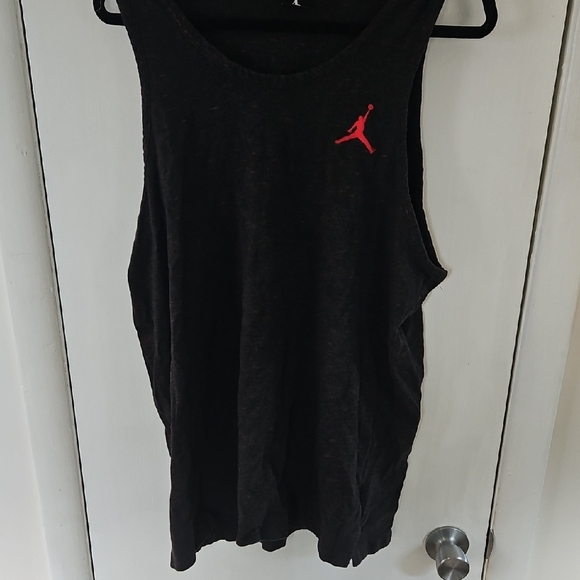 Nike Other - Nike Black Tank with Red Jumpman Accent